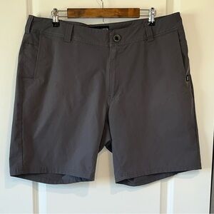 Born Primitive Delta Shorts Mens 38 Grey Performance Athletic Golf Outdoor